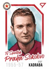 fotbalová kartička 2023 Sportzoo Dekády P-004 JOSEF KADRABA AC Sparta Praha