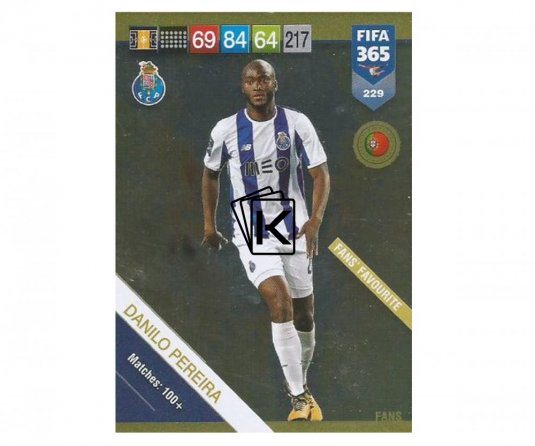 Fotbalová kartička Panini FIFA 365 – 2019 Fans 229 Danilo Pereira FC Porto