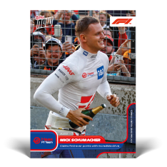 kartička 2022 F1 Topps Now  35 Mick Schumacher Haas První body v F1