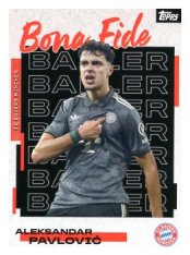 fotbalová kartička 2025-26 Topps Team set FC Bayern Munchen Bona Fide Baller BB-3 Aleksandar Pavlović