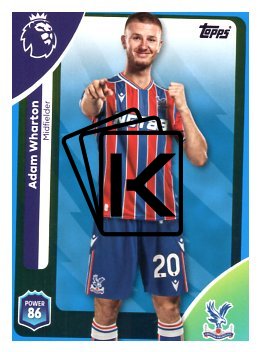 fotbalová kartička 2025-26 Topps  Premier League 117 Adam Wharton (Crystal Palace)-PARALLEL Blue