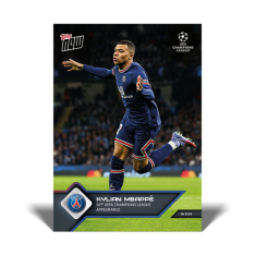Fotbalová kartička Topps Now 2021-22 UCL 83 Kylian Mbappe PSG