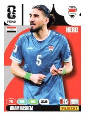 fotbalová kartička World Cup 2026 Adrenalyn XL  FTS40.  Akam Hashim (Iraq)