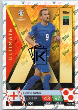 fotbalová karta Topps Match Attax EURO 2024 Ultimate XI11 Harry Kane (England)