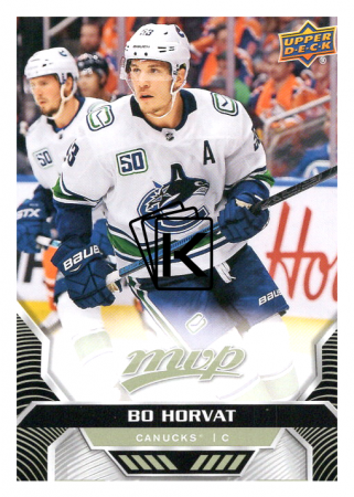 2020-21 UD MVP 40 Bo Horvat - Vancouver Canucks