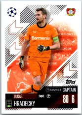 fotbalová kartička 2024-25 Topps Match Attax UEFA Club Competitions 191 Lukas Hradecky (Bayer 04 Leverkusen)  -  Captain