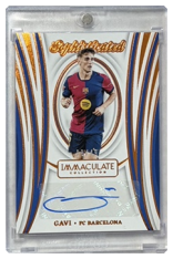 podepsaná karta Panini Immaculate Gavi FC Barcelona Auto