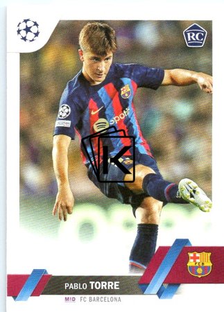 Fotbalová kartička 2022-23 Topps UEFA Club Competitions 32 Pablo Torre - FC Barcelona RC