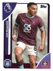 fotbalová kartička 2025-26 Topps  Premier League 315 Josh Brownhill (Burnley)