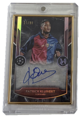 autographed card 2022-23 Topps Museum Collection UEFA Champions League Framed Autographs FA-PK Patrick Kluivert Auto 27/99