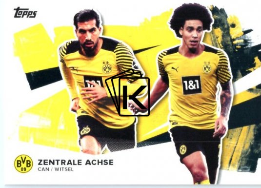 Fotbalová kartička 2021-22 Topps Borrusia Dortmund Zentrale Ache Can - Witsel