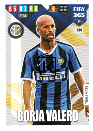 Fotbalová kartička Panini Adrenalyn XL FIFA 365 - 2020 Team Mate 238 Borja Valero Inter Milan