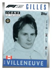 2025 Topps Turbo Attax F1  Icons of the Grid   300 Gilles Villeneuve