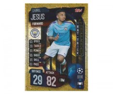 Fotbalová kartička 2019-2020 Topps Match Attax Champions League Gabriel Jesus Hattrick Hero HH 2