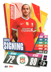 fotbalová kartička 2020-21 Topps Match Attax Champions League SS16 Thiago Alcantara Liverpool