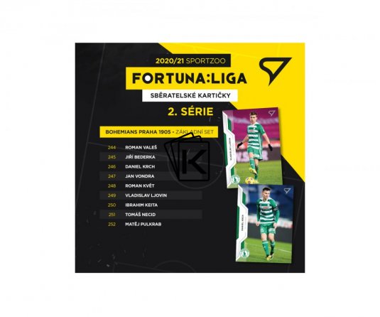 SportZoo 2020-21 Fortuna Liga Serie 2 Týmový set Bohemians Praha