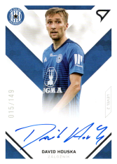 podepsaná fotbalová kartička SportZoo 2020-21 Fortuna Liga Signed Stars Level 2 SS2-15 David Houska SK Sigma Olomouc /149