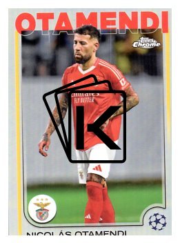 fotbalová kartička 2024-25 Topps Chrome Refractor 86 - Nicolas Otamendi