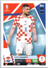 fotbalová karta Topps Match Attax EURO 2024 CRO11 Mateo Kovačić (Croatia)