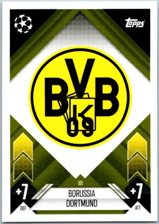 fotbalová kartička 2024-25 Topps Match Attax UEFA Club Competitions  181 Team Badge (Borussia Dortmund)