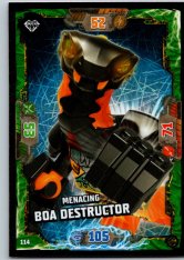 Lego Ninjago Trading Card Menacing114 Boa Destructor