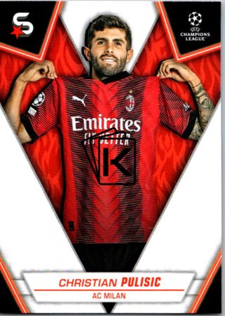 Fotbalová kartička 2023-24 Topps Superstars UEFA Club Competitions 3 Christian Pulisic (AC Milan)