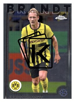 fotbalová kartička 2024-25 Topps Chrome UCC 90 Julian Brandt, Borussia Dortmund