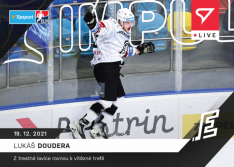 hokejová kartička SportZoo 2021-22 Live L-063 Lukáš Doudera HC Energie Karlovy Vary