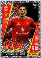 Fotbalová kartička 2024-25 Topps Match Attax EXTRA UEFA Club Competitions Crowd Connection 222 Alejandro Garnacho (Manchester United)