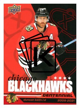 2025-26 Upper Deck Centennial Chicago Blackhawks 26 Duncan Keith