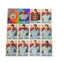 Týmový samolepkový set  2024-25 Topps Champions League Manchester City