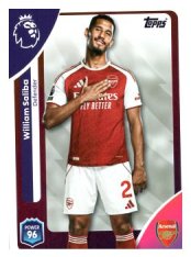 fotbalová kartička 2025-26 Topps  Premier League 3 William Saliba (Arsenal)