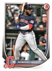 Baseballová karta 2025 Bowman 81 Jhonkensy Noel, Cleveland Guardians RC