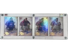 podepsaná karta 2025 Supr Cards Liga 100 Quad Booklet Kouba Svoboda Novotný Horňák AC Sparta Praha /5