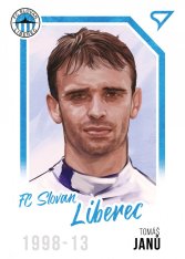 fotbalová kartička 2023 Sportzoo Dekády Portrét P-023 TOMÁŠ JANŮ FC Slovan Liberec