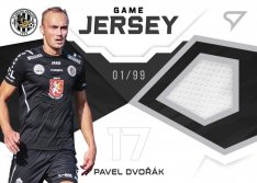 fotbalová kartička 2021-22 SportZoo Fortuna Game Jersey GJ-TD Pavel Dvořák FC Hradec Králové
