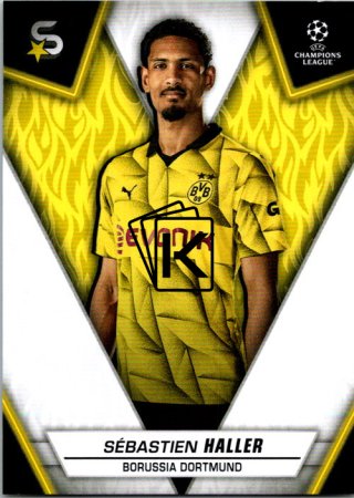 Fotbalová kartička 2023-24 Topps Superstars UEFA Club Competitions 30 Sébastien Haller (Borussia Dortmund)