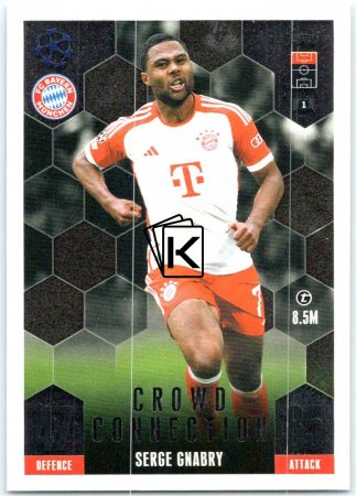 2023-24 Topps Match Attax EXTRA UEFA Club Competition Crowd Connection 243 Serge Gnabry (FC Bayern München)