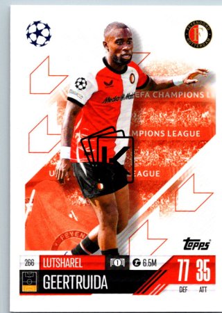 fotbalová kartička 2024-25 Topps Match Attax UEFA Club Competitions 266 Lutsharel Geertruida (Feyenoord)