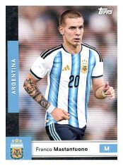 fotbalová kartička 2025-26 Topps Team Set Argentina 8 Franco Mastantuono