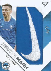2020-21 SportZoo Fortuna Liga Unique  Mark UM11 Jakub Pešek Nike Logo 1of1 FC Slovan Liberec
