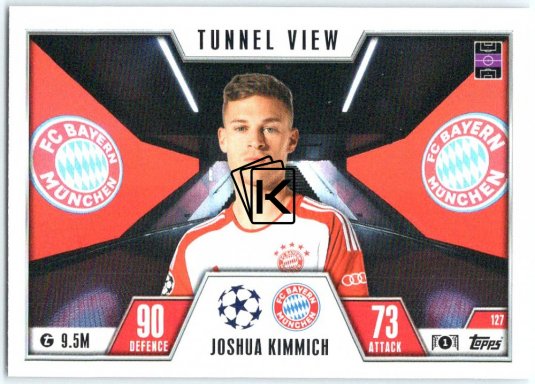 2023-24 Topps Match Attax EXTRA UEFA Club Competition Tunnel View 127 Joshua Kimmich (FC Bayern München)