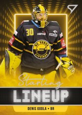 hokejová kartička 2021-22 SportZoo Tipsport Extraliga Serie 2 Starting Line Up SLU-67 Denis Godla HC Verva Litvínov