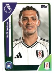 fotbalová kartička 2025-26 Topps  Premier League 159 Raúl Jiménez (Fulham)