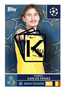 2025-26 Topps Champions League  Union SG 457 Kamiel Van de Perre
