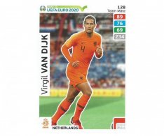 Fotbalová kartička Panini Adrenalyn XL Road To Euro 2020 Team Mate Virgil Van Dijk 128