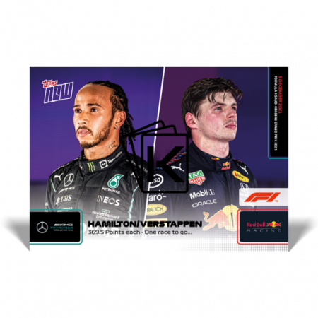 kartička Formule 1 Topps Now 2021 78 Lewis Hamilton - Max Verstappen  369.5 Point