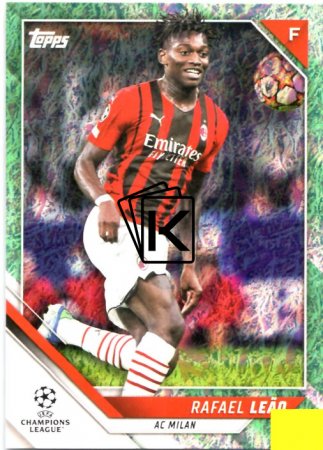 Fotbalová kartička 2021-22 Topps 151 Rafael Leao - AC Milan Green paralel