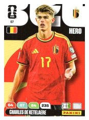 fotbalová kartička World Cup 2026 Adrenalyn XL 67 Charles De Ketelaere (Belgium)