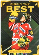 Legendary Cards Simply The Best 15 Roman Čechmánek 1998 Česká Republika